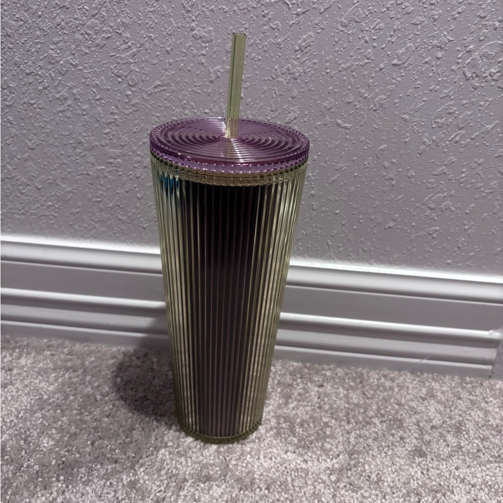Starbucks Purple and Gold Tumbler